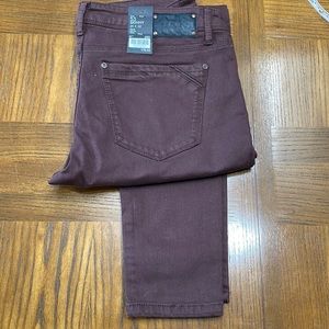 Buckle black burgundy skinny